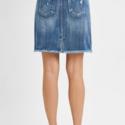 Jazzy Risen Denim Mid Length Skirt