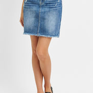 Jazzy Risen Denim Mid Length Skirt