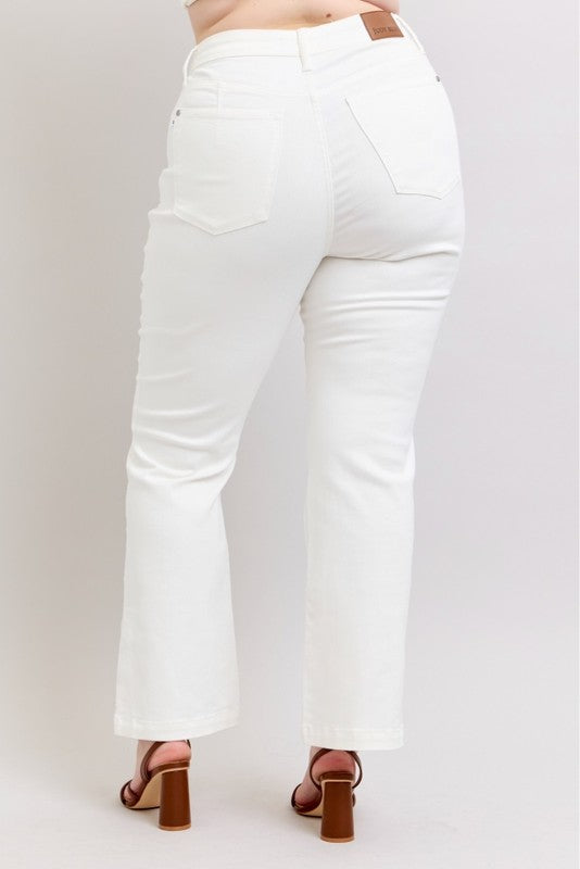 Victorine White Boot Cut Judy Blue Denim Jeans