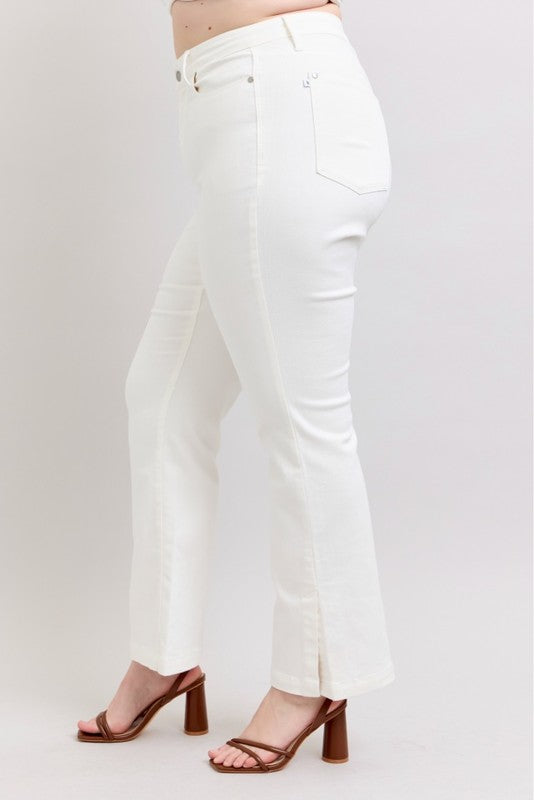 Victorine White Boot Cut Judy Blue Denim Jeans