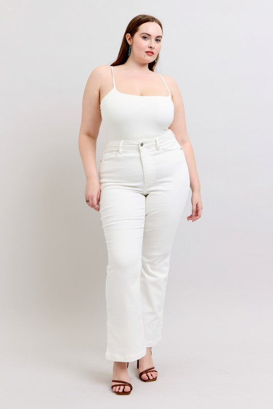 Victorine White Boot Cut Judy Blue Denim Jeans