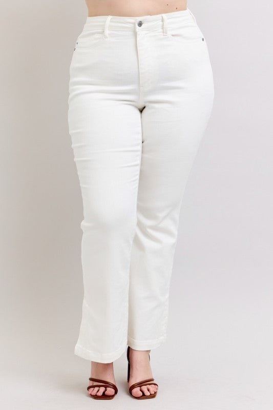 Victorine White Boot Cut Judy Blue Denim Jeans
