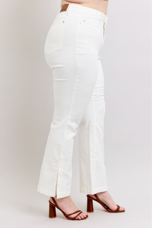 Victorine White Boot Cut Judy Blue Denim Jeans
