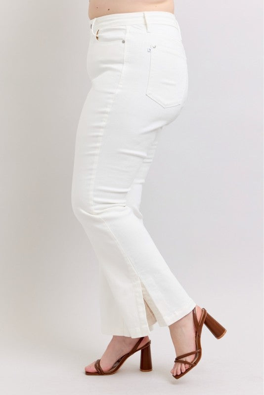 Victorine White Boot Cut Judy Blue Denim Jeans