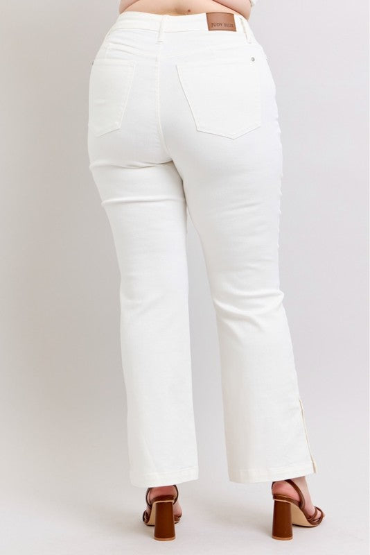 Victorine White Boot Cut Judy Blue Denim Jeans