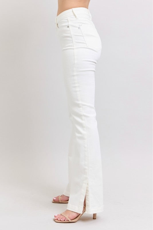 Victorine White Boot Cut Judy Blue Denim Jeans