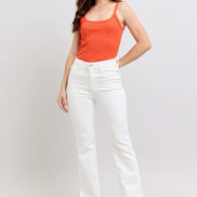 Victorine White Boot Cut Judy Blue Denim Jeans