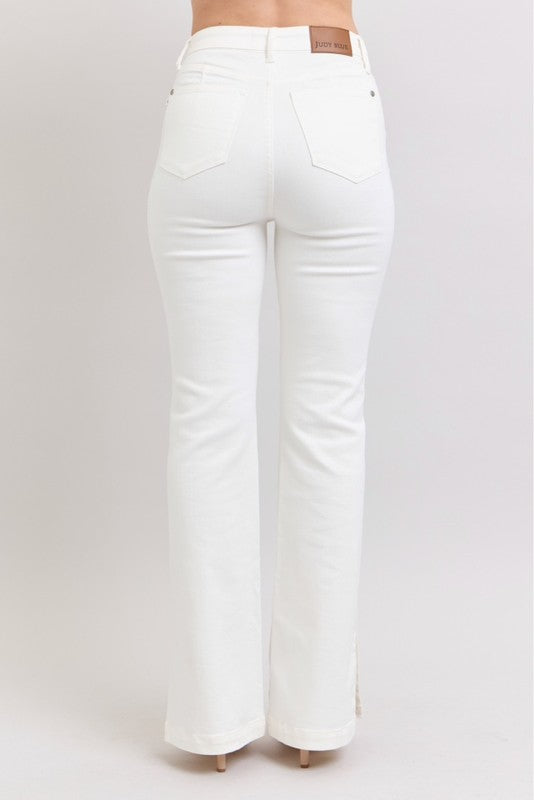 Victorine White Boot Cut Judy Blue Denim Jeans
