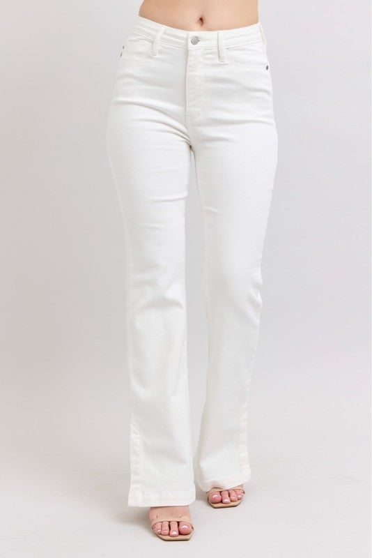 Victorine White Boot Cut Judy Blue Denim Jeans