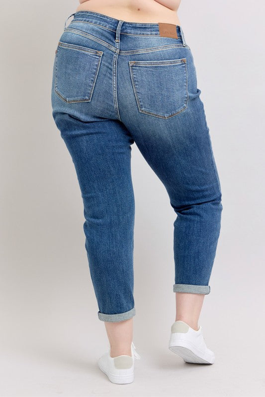 Dawn Renee Vintage Wash Boyfriend Judy Blue Jeans