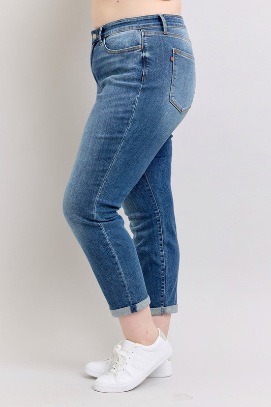 Dawn Renee Vintage Wash Boyfriend Judy Blue Jeans