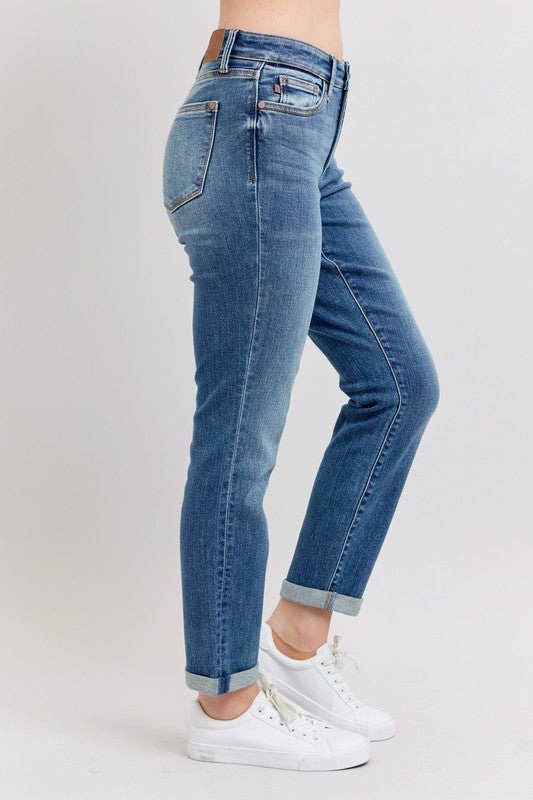 Dawn Renee Vintage Wash Boyfriend Judy Blue Jeans