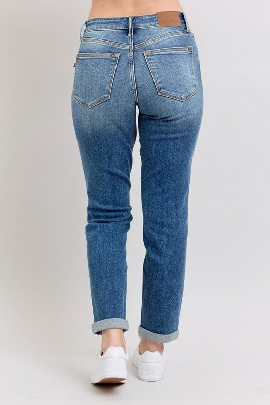 Dawn Renee Vintage Wash Boyfriend Judy Blue Jeans