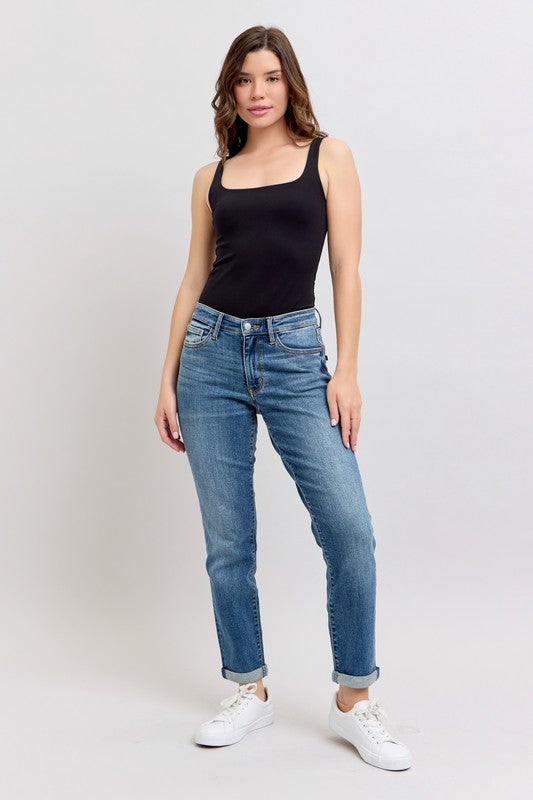 Dawn Renee Vintage Wash Boyfriend Judy Blue Jeans