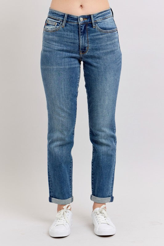 Dawn Renee Vintage Wash Boyfriend Judy Blue Jeans