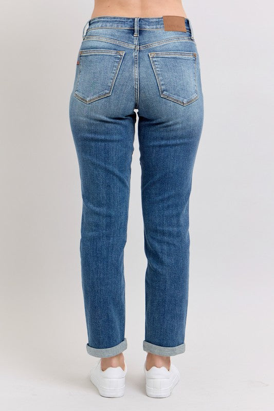 Dawn Renee Vintage Wash Boyfriend Judy Blue Jeans