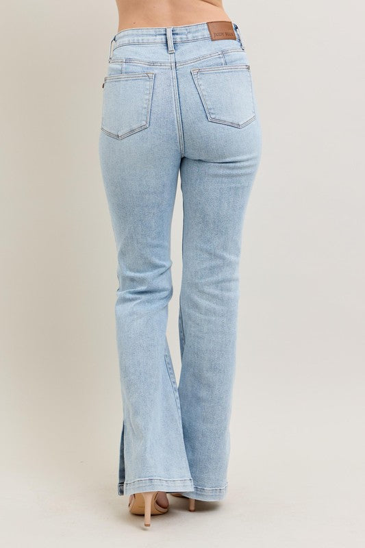 GiGi Vintage Wash w/Side Leg Slit Judy Blue Denim Jeans