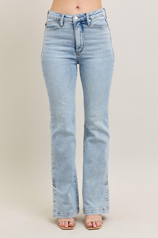 GiGi Vintage Wash w/Side Leg Slit Judy Blue Denim Jeans
