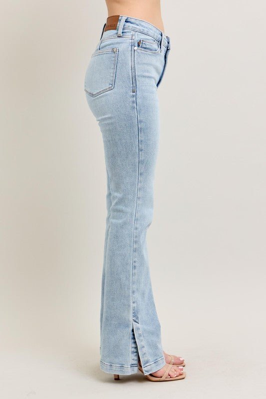 GiGi Vintage Wash w/Side Leg Slit Judy Blue Denim Jeans