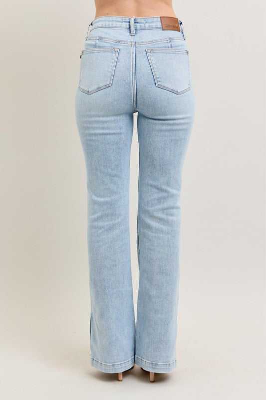 GiGi Vintage Wash w/Side Leg Slit Judy Blue Denim Jeans