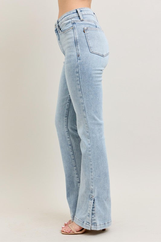GiGi Vintage Wash w/Side Leg Slit Judy Blue Denim Jeans