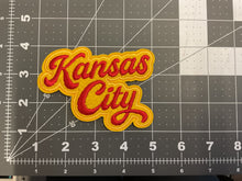 Load image into Gallery viewer, Script Kansas City Chenille Patch
