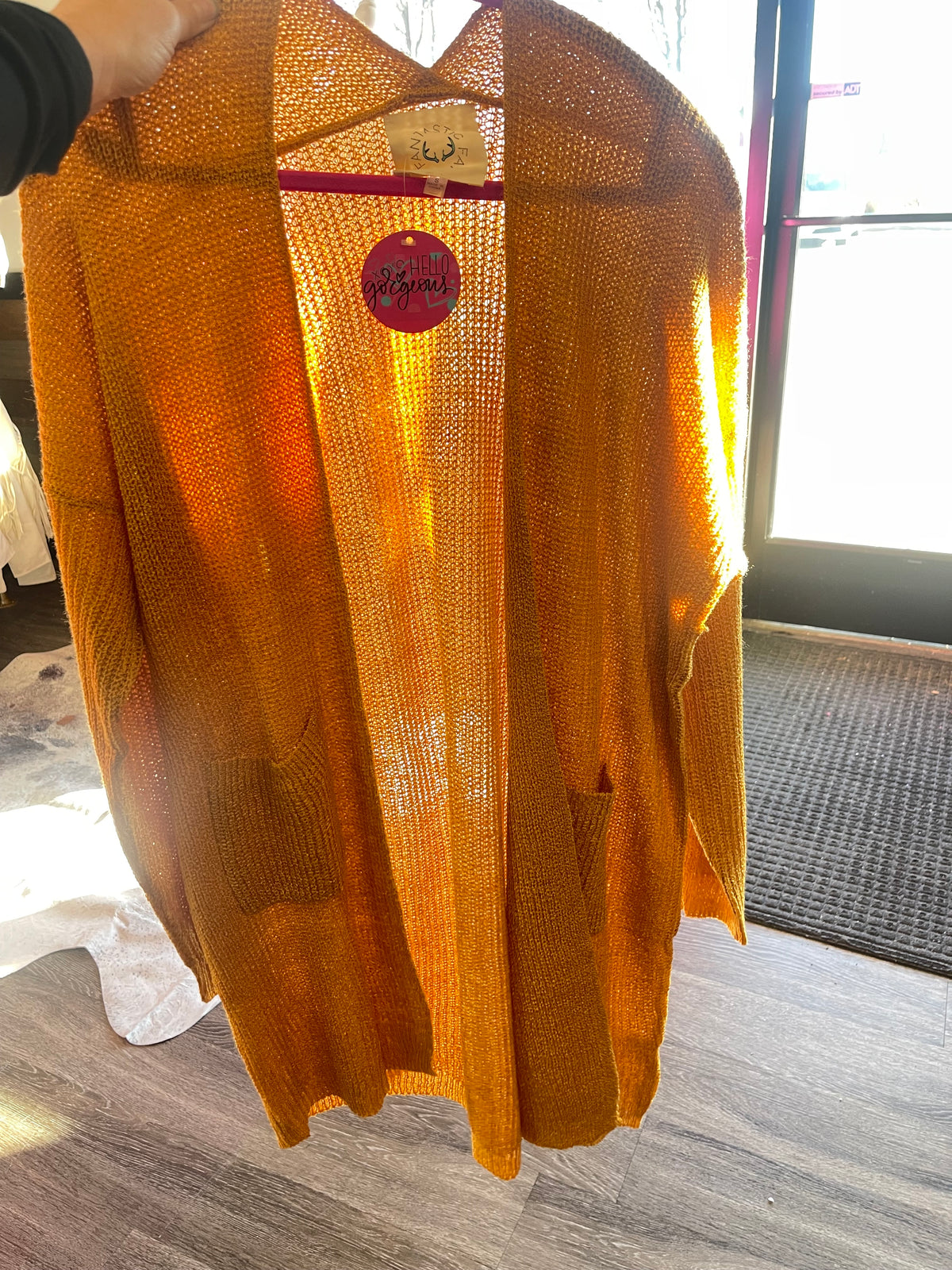 Front Pocket Long Cardigan