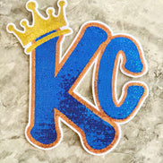 KC w/Crown Royals Tee w/Sequin Patch