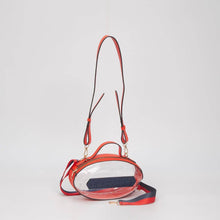 Load image into Gallery viewer, Clear Gameday Football Stitch Detail Crossbody Bag
