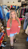 Retro First Down Side Slit Sweatshirt