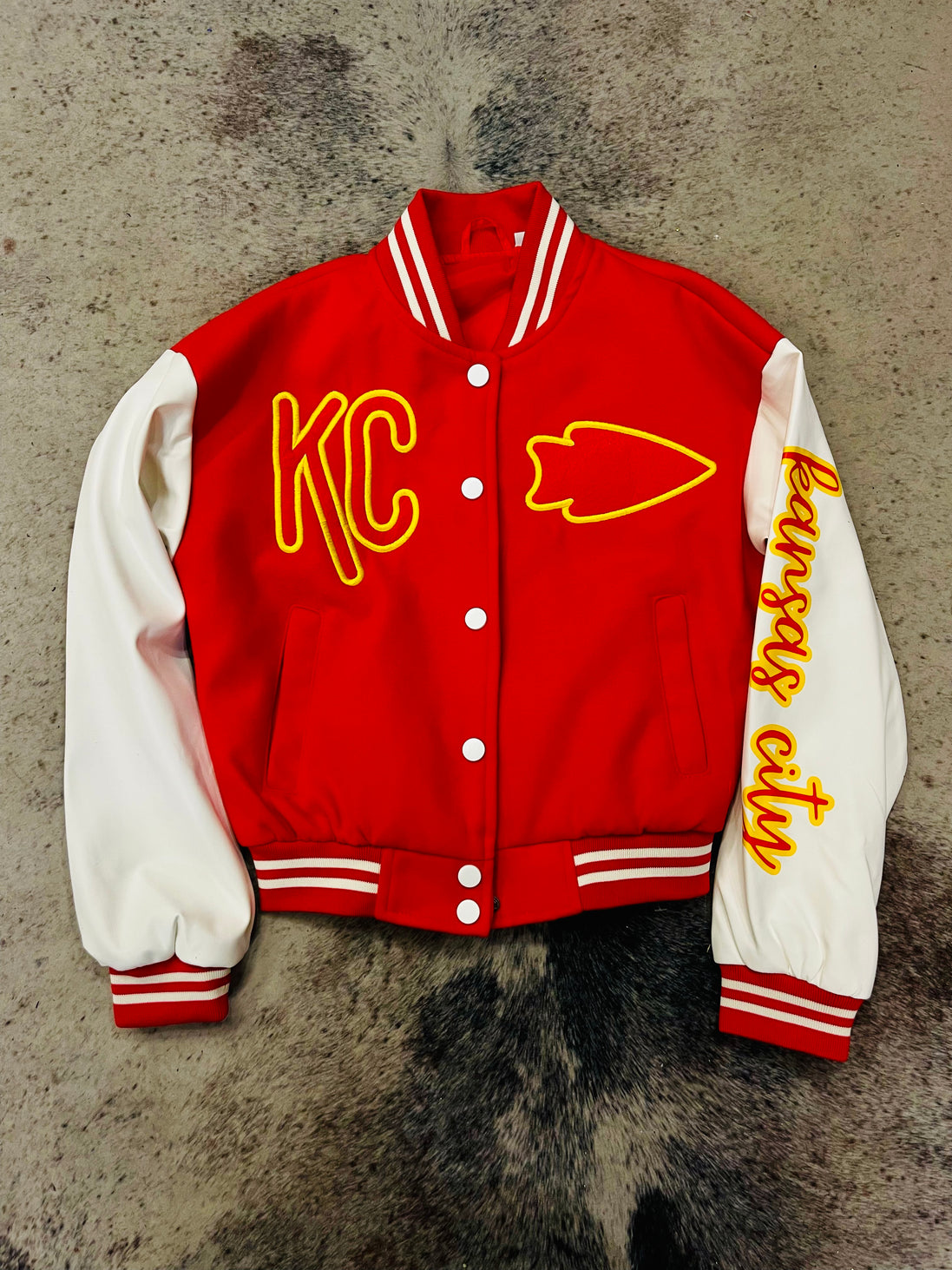 KIDS Embroidered Varsity Jacket (Style 1)