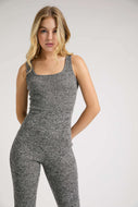 Ribbed Soft Square Neck Jumpsuit