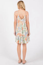 Load image into Gallery viewer, Tropical Print Cami Mini Dress - D40919P
