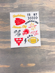 All the Football Things Iron-On Patch