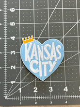 Load image into Gallery viewer, Royals Kansas City Heart Patch
