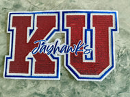 KU Jayhawks Sequin X-Large Patch