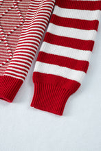 Load image into Gallery viewer, Red and White Striped Sweater
