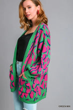 Load image into Gallery viewer, Wine Mix Cardigan Sweater
