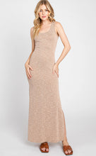 Load image into Gallery viewer, Ribbed Midi Dress with Side Slits
