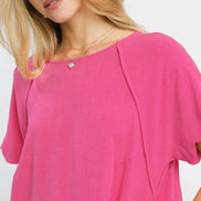 Scalloped Hem Flowy Linen Dress