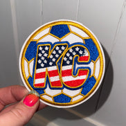 World Cup Kansas City Soccer Ball Embroidered Patch (3 inch)
