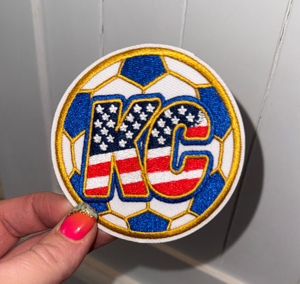 World Cup Kansas City Soccer Ball Embroidered Patch (3 inch)