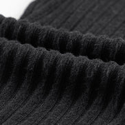 Wide Waistband Ribbed Knit Leggings