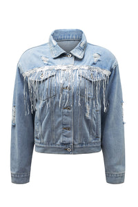 Fringe Denim Jacket