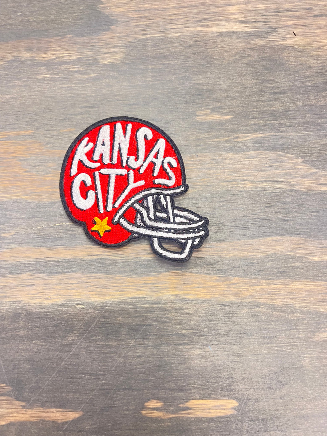 Kansas City Helmet Iron-On Patch