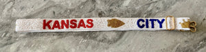 Kansas City Combo (Royals Chiefs) Adjustable Sequin and Bead Purse Strap