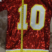 #10 Pacheco Chiefs Sequin Jersey Shirt Dress