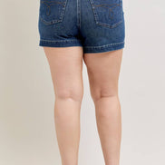 JUDY BLUE High Waisted Tummy Control Slim Short - PLUS