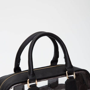Clear East-West Top Handle/Crossbody