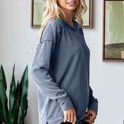 Ribbed Long Seeve Top